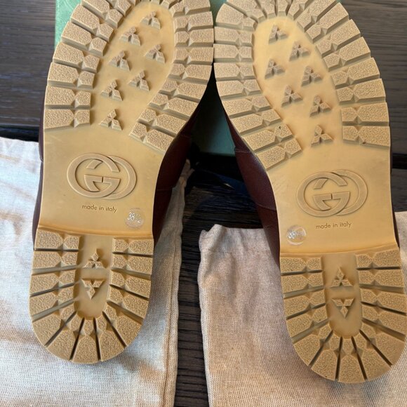 Gucci Horsebit Leather Mules – Women’s 8.5 (Burgundy Brown) - Picture 8 of 10